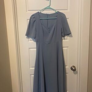 Elegant Blue Women's Dress